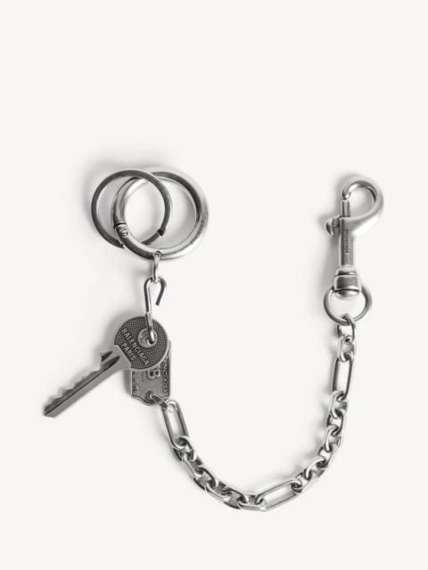 Men's Neverlost Keychain in Antique Silver