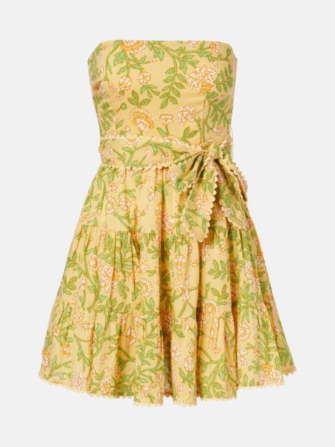 Christine cotton bandeau minidress