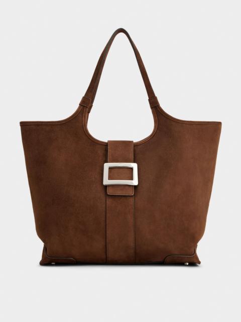 Belle Vivier Medium Shopping Bag in suede