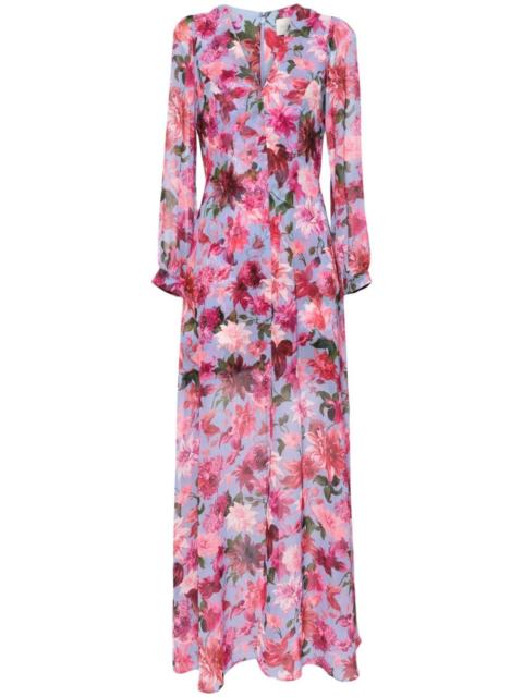 Penny floral-print gown