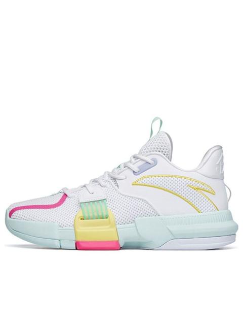 ANTA Light Crazy 1 Basketball Shoes 'White Green Pink' 112221618-4