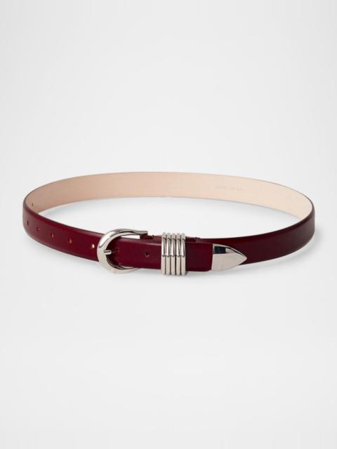 Hollyhock Leather Belt