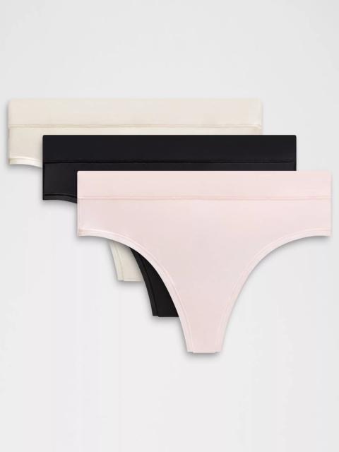 UnderEase High-Rise Thong Underwear *3 Pack