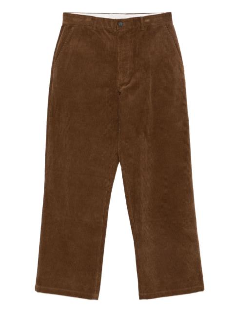 corduroy straight-leg trousers