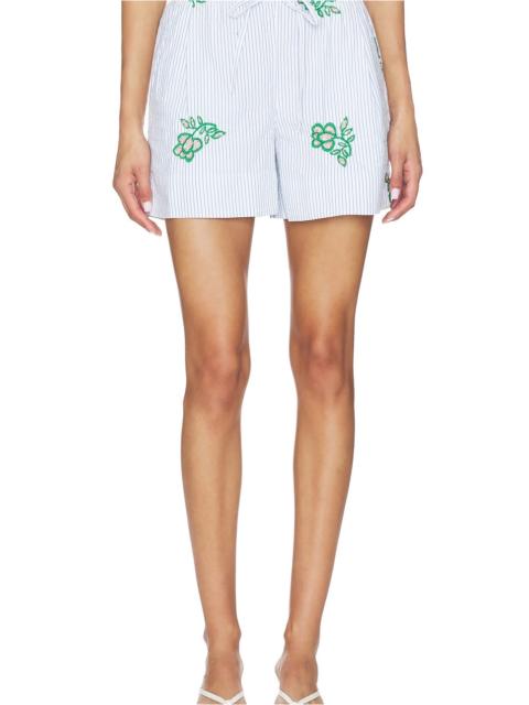 Juste Embroidered Mini Shorts