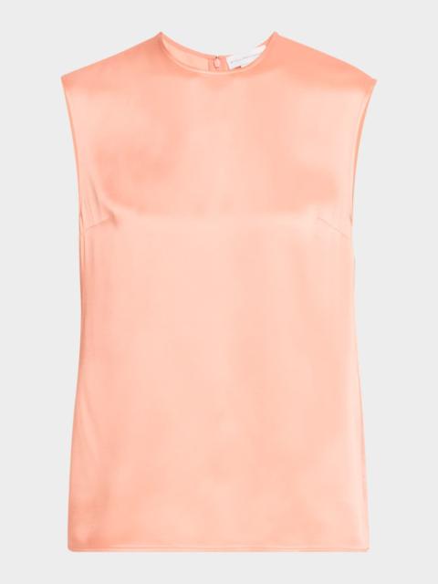Satin Sleeveless Top
