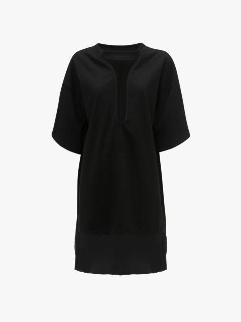 Frame Cut-Out T-Shirt Dress In Black