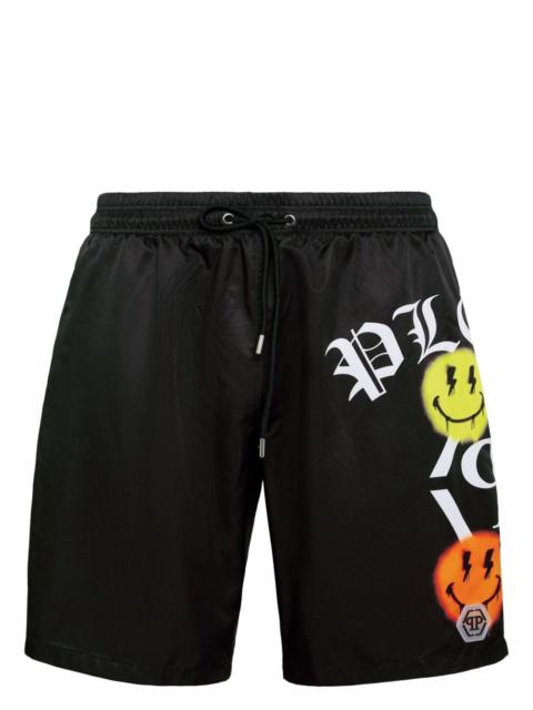 logo-print swim shorts