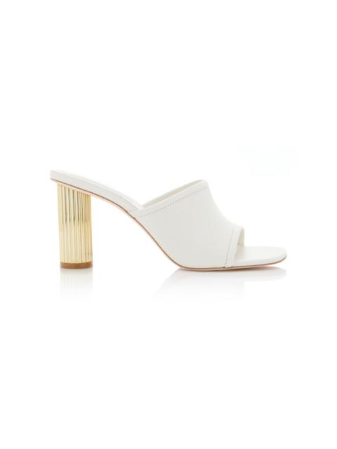 Winston Leather Mules ivory
