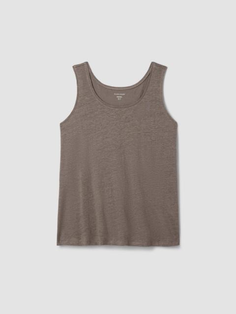 Organic Linen Jersey Scoop Neck Tank