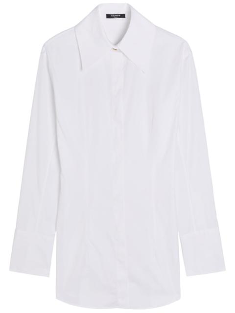 Balmain Fitted Cotton-poplin Shirt