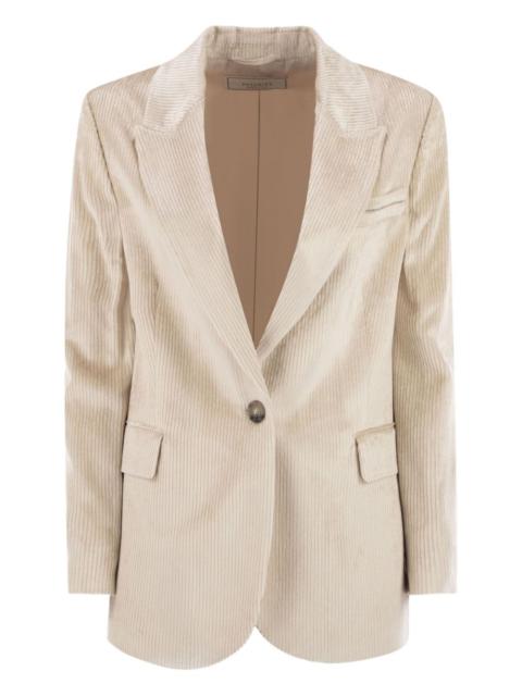 stripes-texture blazer