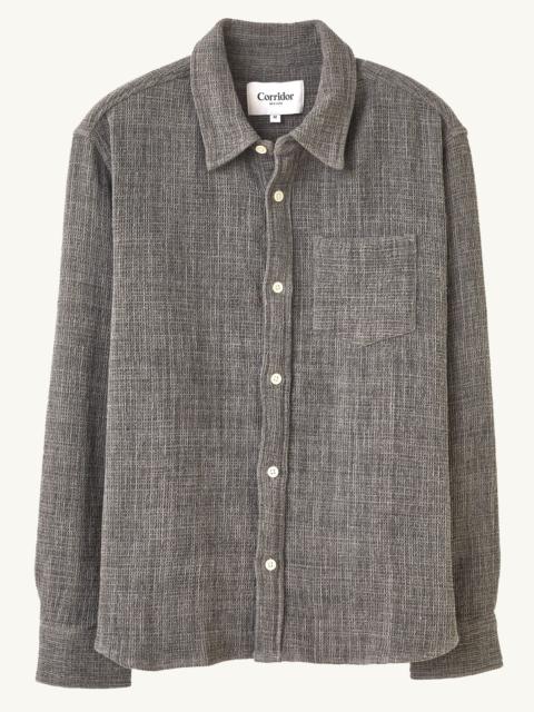 PIGMENT DYED WAFFLE LS - GREY