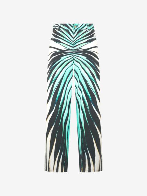 Ray Of Sea Print Trousers