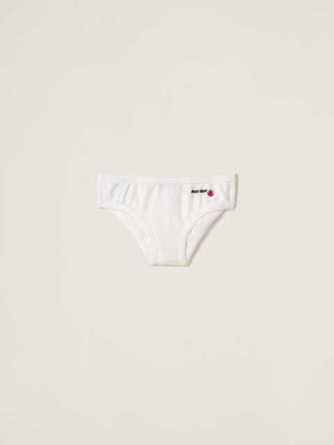 Petit Bateau X Miu Miu stretch jersey briefs