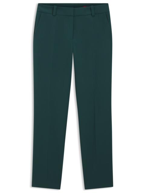 SLIM-FIT TROUSERS WITH SLIT HEMS