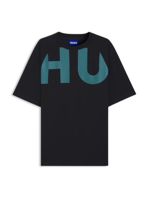 LARGE-LOGO T-SHIRT IN COTTON JERSEY