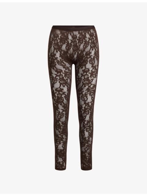 Knit Lace Stirrup Leggings