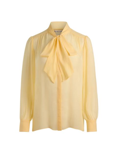 THAYER TIE NECK BLOUSE