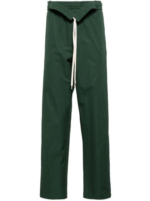 cotton tapered trousers