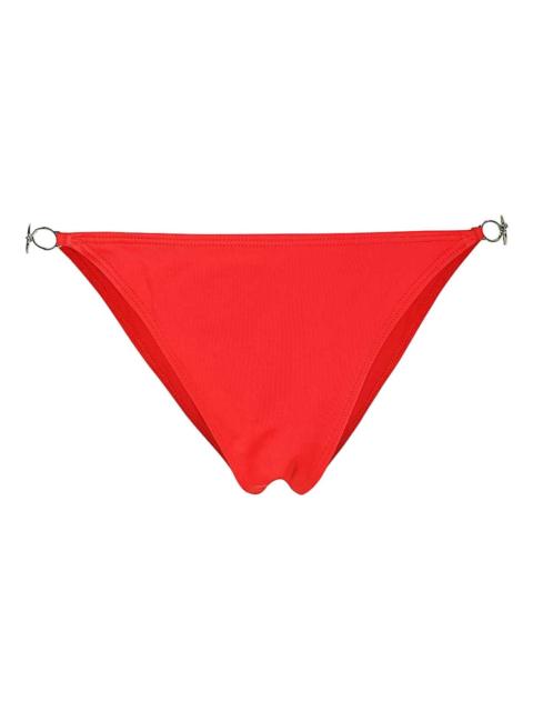 logo-plaque side-ring bikini bottom