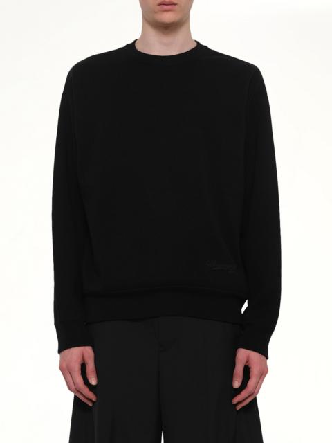 Baseball Logo Sweater in Black