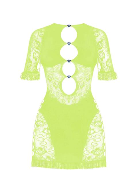 FLORAL MIRANDA DRESS IN PICKLE