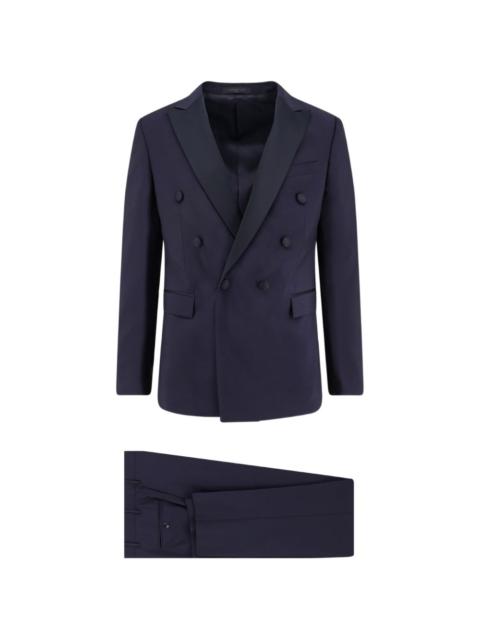 double-breasted peak lapel blazer