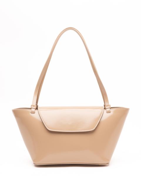 Courrier Tote Patent Leather Beige