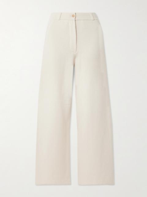 Cashmere Straight-leg Pants