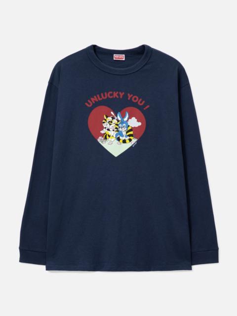 'KENZO CARTOON' OUTLINED RELAX LONG SLEEVE T-SHIRT