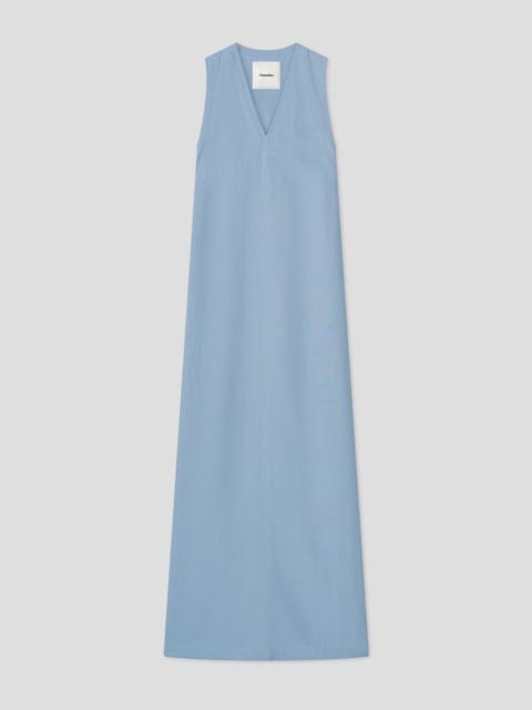 Loose Fit Maxi Dress With Twisted Back