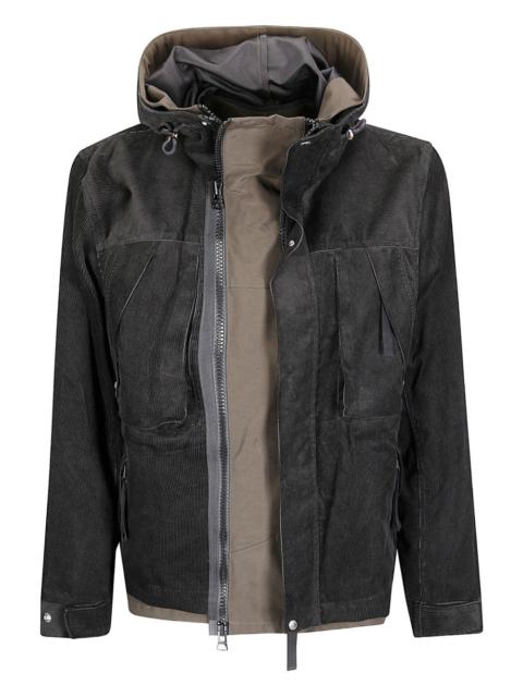 corduroy hooded blouson