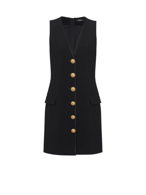 Sleeveless crepe dress