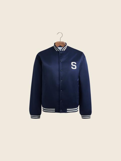 SATIN CLUB VARSITY BOMBER