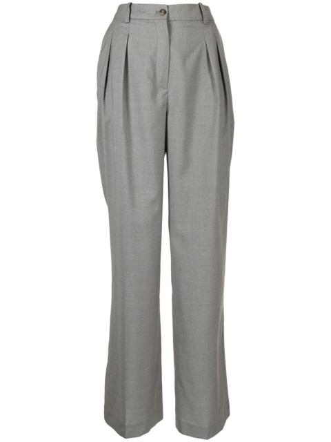 high-rise wide leg trousers
