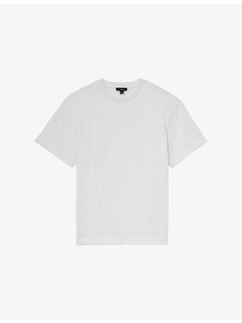 Cox Jacquard-Wave Stretch-Woven T-Shirt
