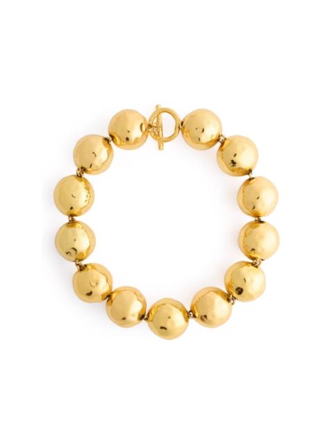 hammered-effect necklace