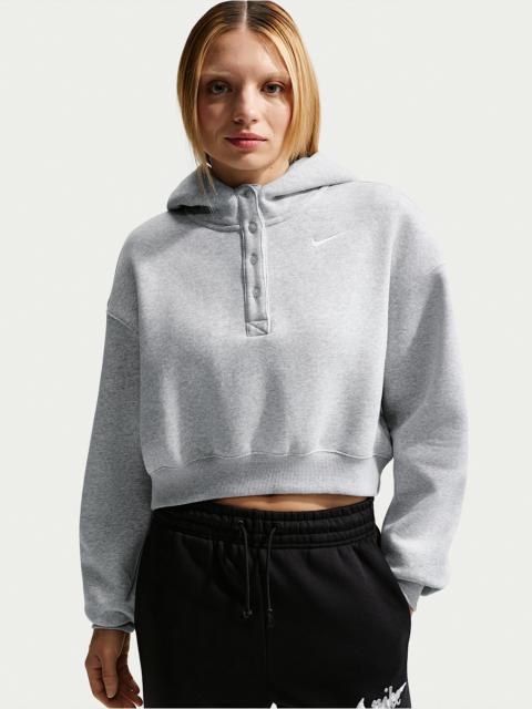 Nike Sportswear Phoenix Fleece Women's Oversized Cropped Henley Hoodie