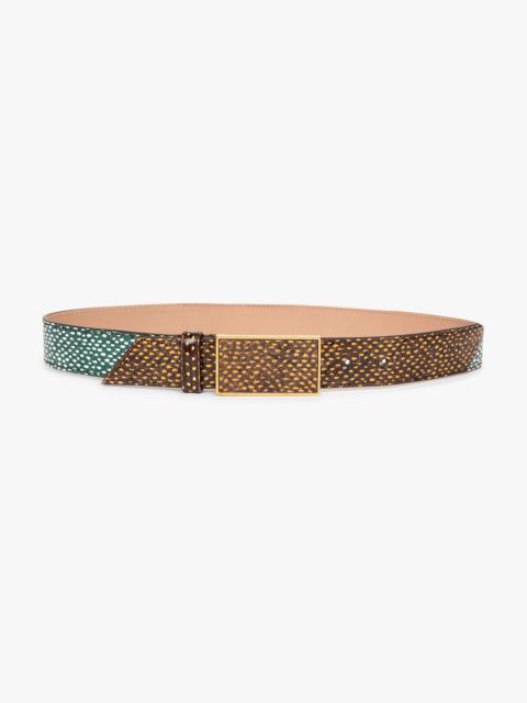 PRINTED LEATHER BELT
