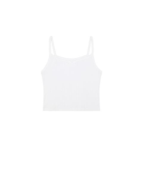 The Picot Tank White