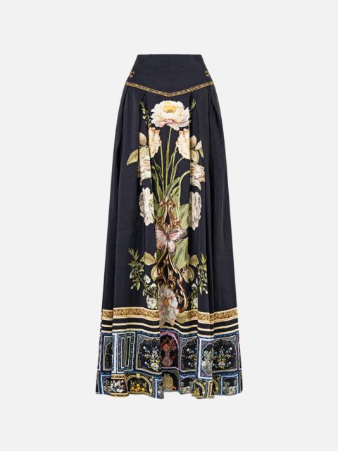 CORSET WAIST MAXI SKIRT