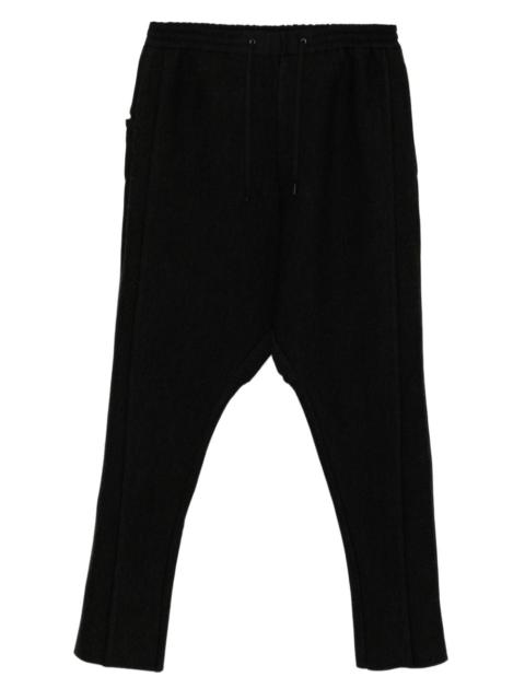 panelled drop-crotch trousers