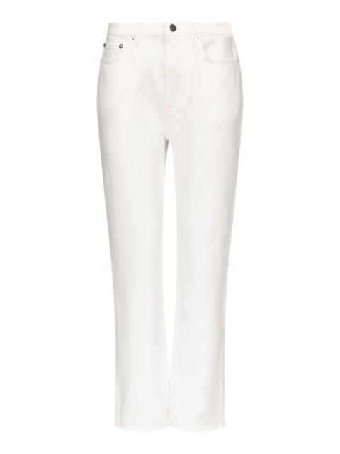 Jude Rigid Straight-Leg Jeans ivory