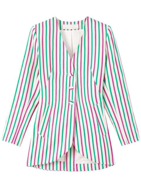 Bridget stripe-pattern blazer