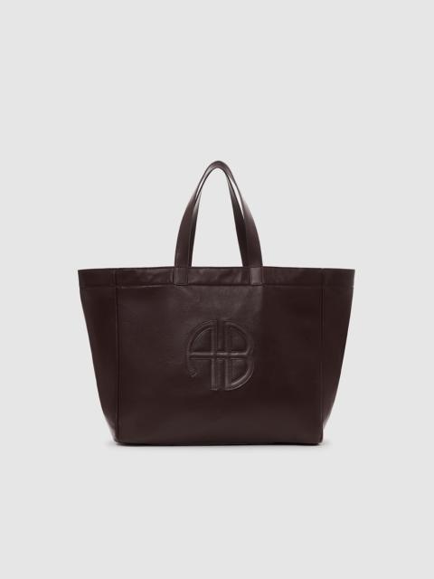 Large Rio Tote - Dark Brown Recycled Leather