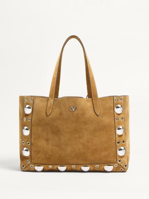 VALENTINO GARAVANI MEDIUM NELLCÔTE SUEDE SHOPPING BAG