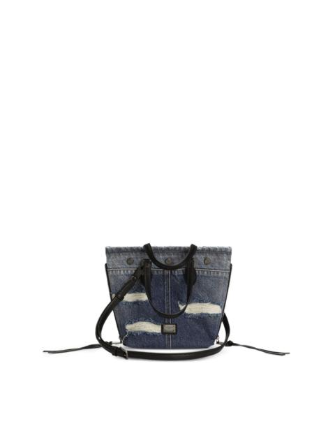 Atene distressed tote bag