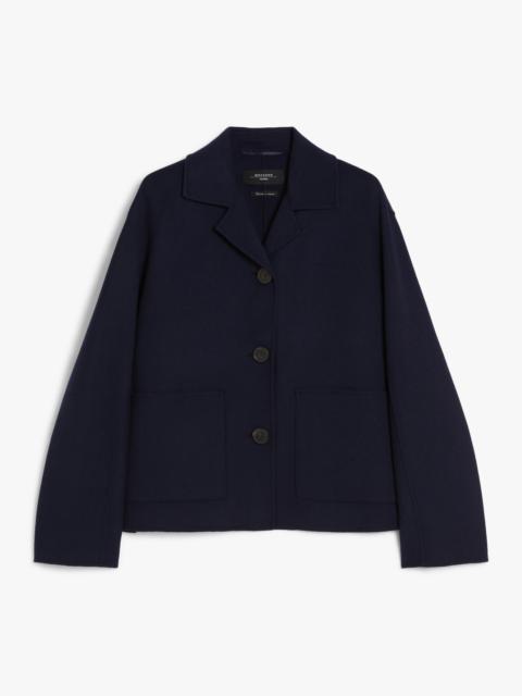 SALE Double-sided wool single-breasted jacket
