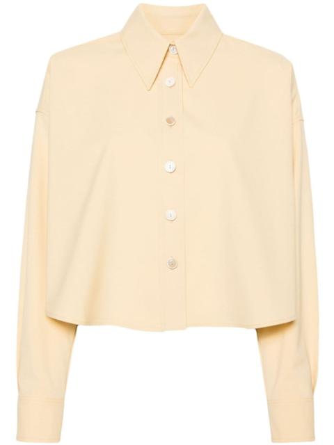 buttoned cropped shirt